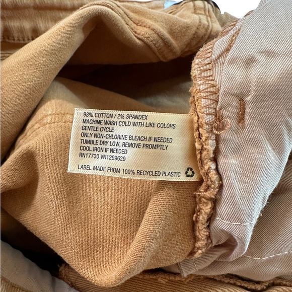 Ava & Viv Cut Off Jean Shorts Women's  Mid Rise Denim Brown Rust Size 20W - Picture 4 of 15